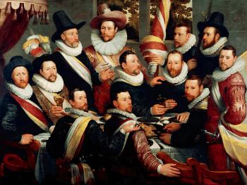 科內利 凡 哈勒姆 Banquet of the Officers of the Company of St George 科內利 凡 哈勒姆 Banquet of the Officers of the Company of St George